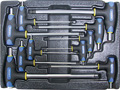 Набор Т-образных шестгранных ключей с пластиковой рукояткой 10пр. в ложементе в Сафонове